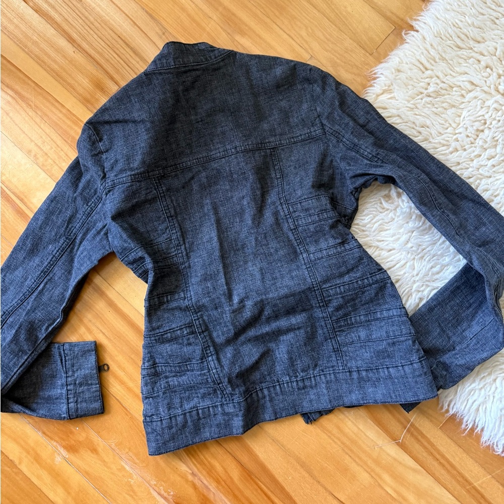 NEW Jean Biker Jacket - Picture 6 of 6